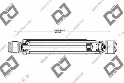 DJ PARTS ds1558gt -  Амортизатор
